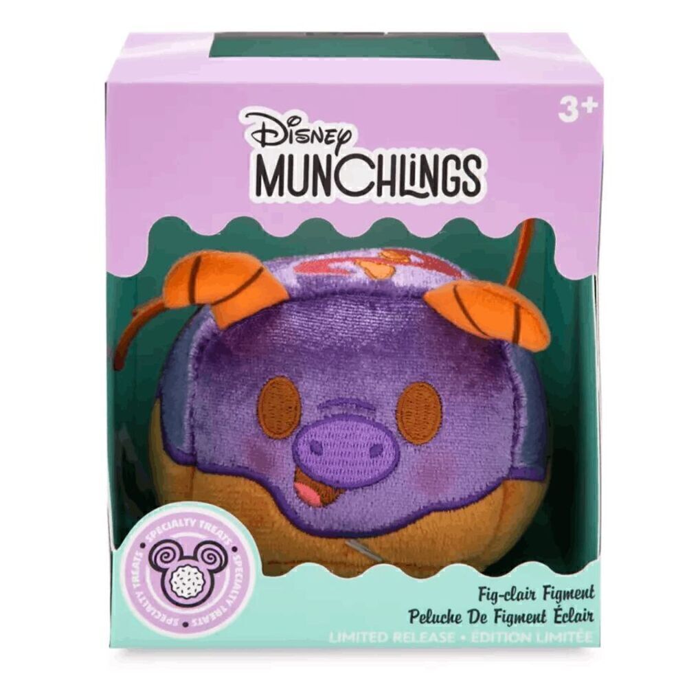 Figment Fig-Clair Disney Munchlings Plush EPCOT Arts Festival 4” Limited NEW